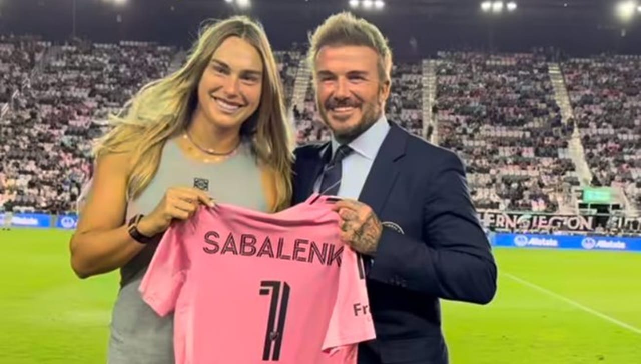 Aryna Sabalenka, întâlnire specială cu David Beckham la meciul Inter Miami – Toronto. Ce cadou a primit liderul WTA