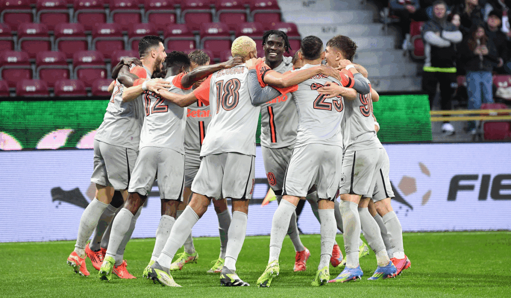FCSB – Almere City 0-0. Denis Alibec a fost pe teren. Iată cum arată echipa de start a lui Elias Charalambous.