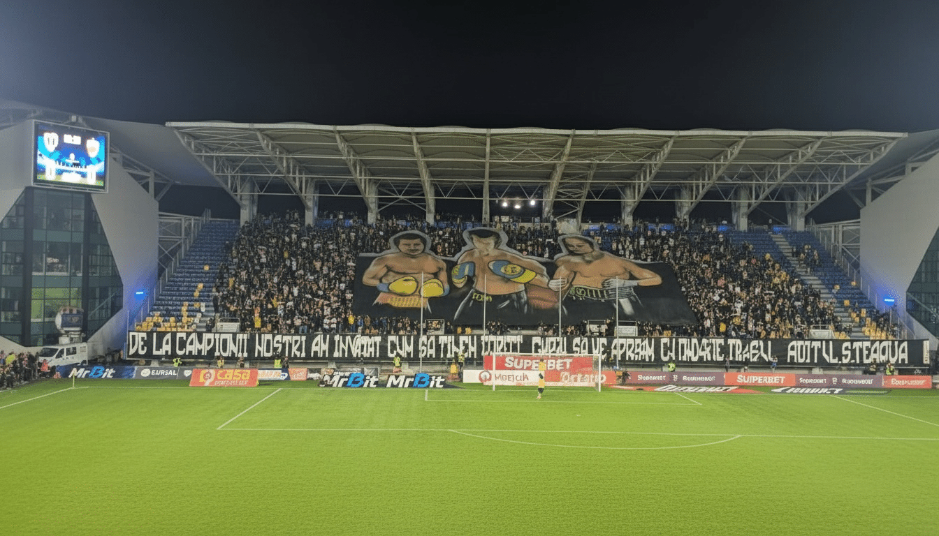 Leonard Doroftei a asistat la meciul Petrolul - Dinamo din tribune.