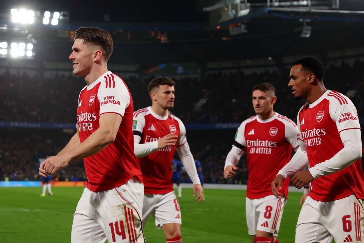 Arsenal învinge Chelsea, 3-2, în turul semifinalei Cupei Ligii