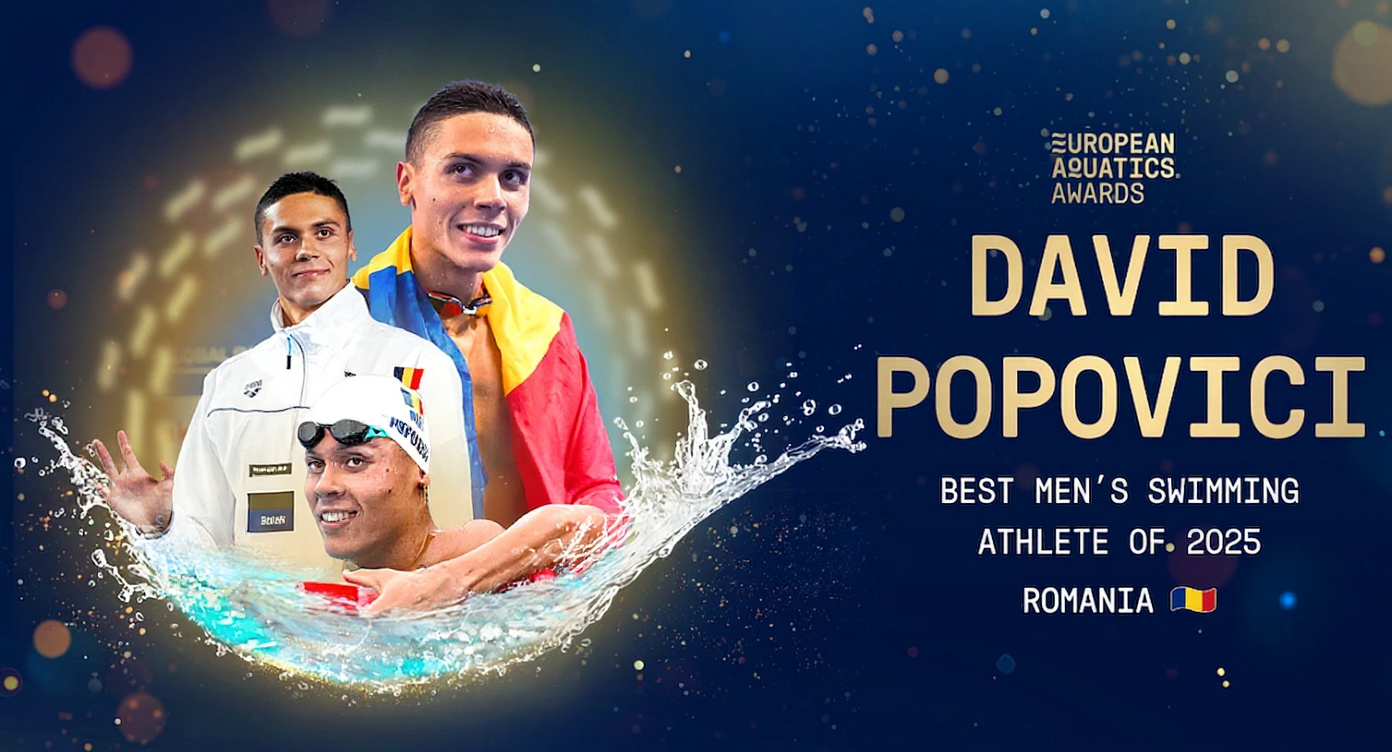 David Popovici, regele apelor! E cel mai bun inotator european in 2025