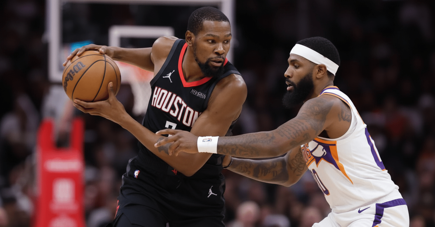Kevin Durant reușește coșul victoriei pentru Houston Rockets
