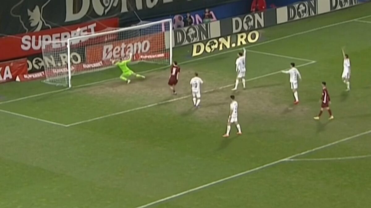 Alibek Aliev irosește o ocazie monumentală din 6 metri în CFR – Rapid