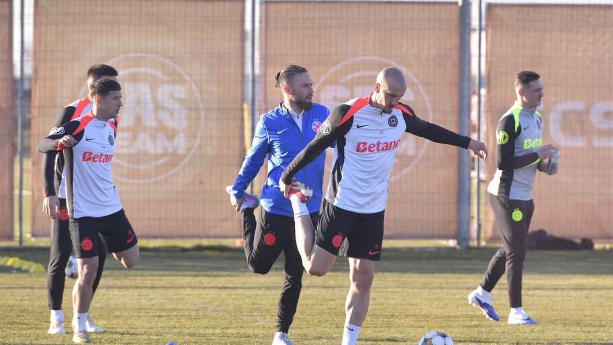 Virus în vestiarul FCSB, un jucător e out 3 zile cu laringită acută