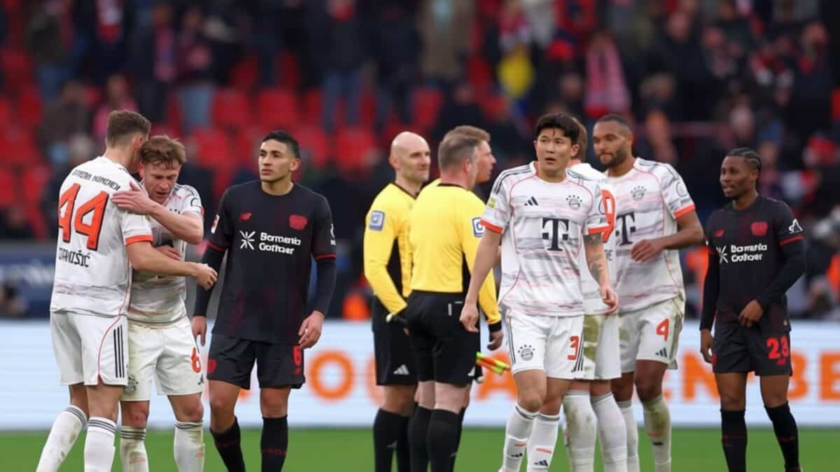 Bayern scapă cu un 1-1 la Leverkusen după un meci nebun cu două eliminări