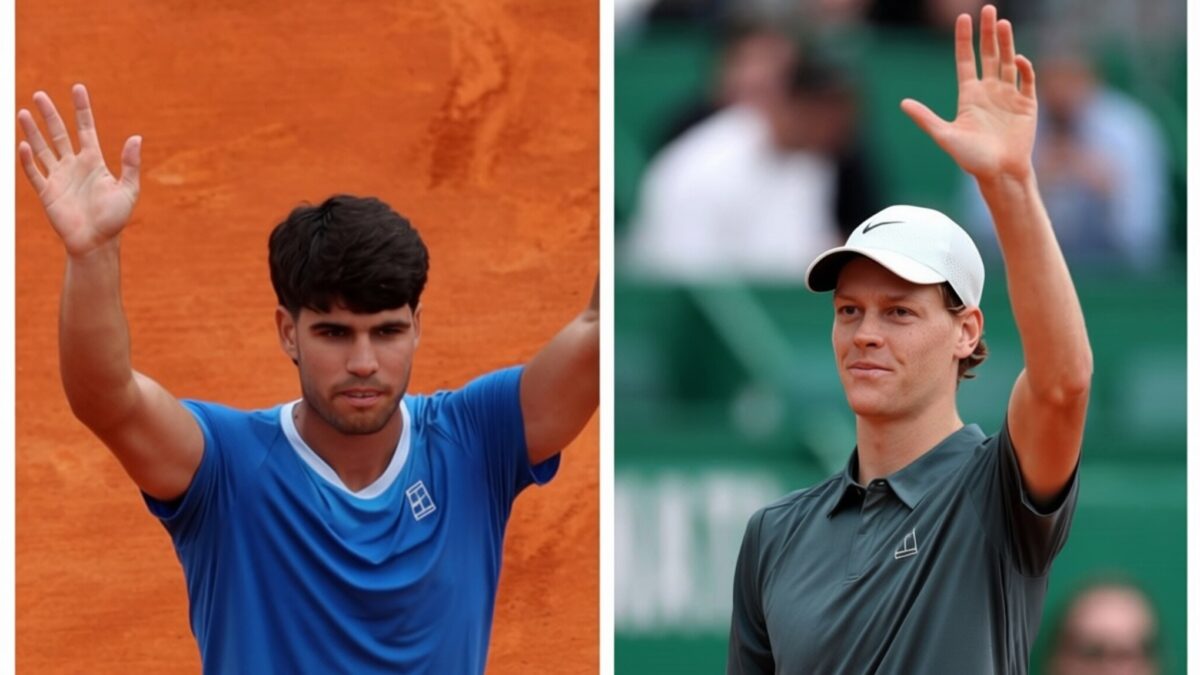 Alcaraz și Sinner, victorii-fulger la Monte Carlo în fața lui Usain Bolt