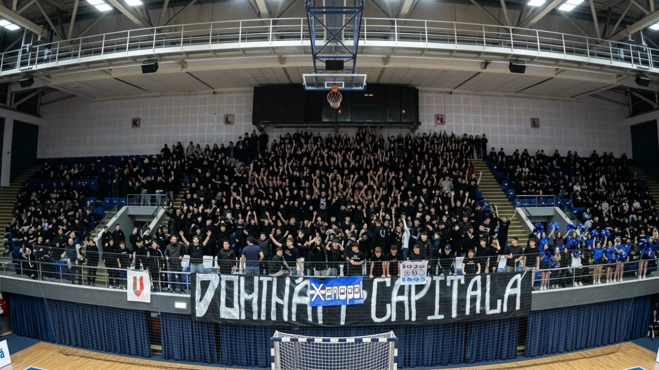 Liceenii au umplut Polivalenta. Scandari vulgare sub ochii lui Marica si Hanca