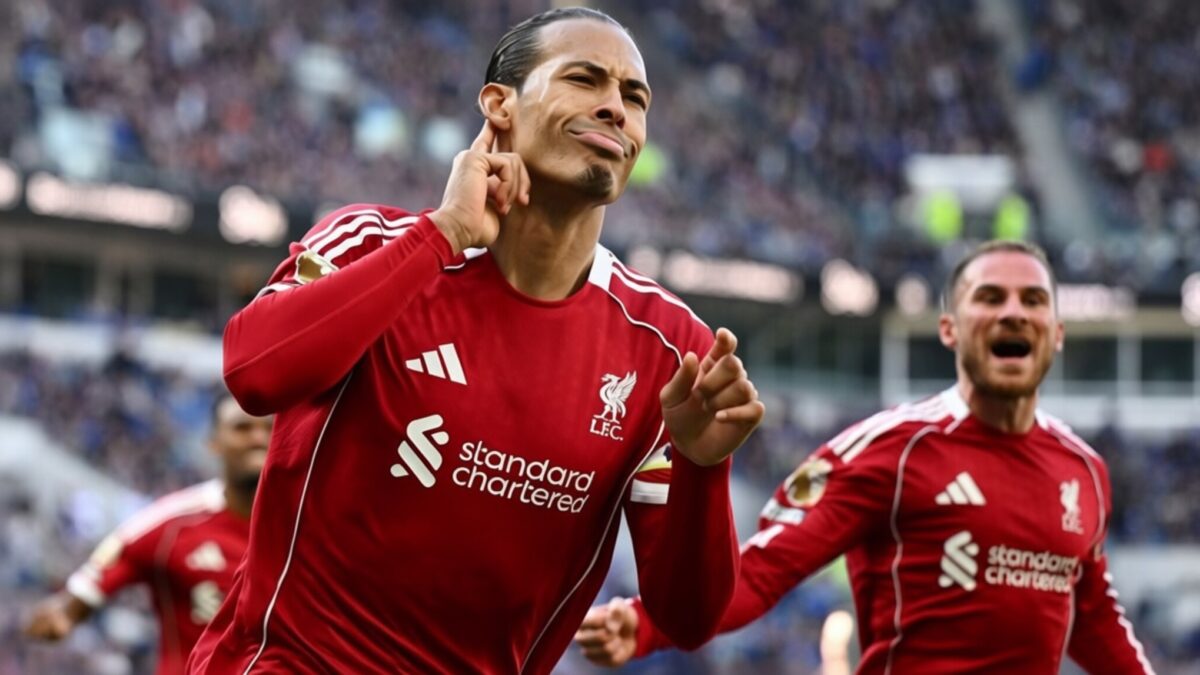 Van Dijk aduce victoria lui Liverpool în minutul 90+10 în derby-ul cu Everton