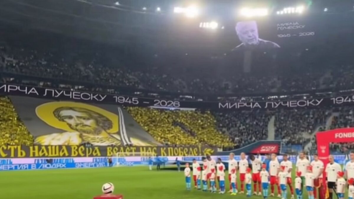 Zenit a ținut un minut de reculegere pentru Mircea Lucescu înaintea derby-ului