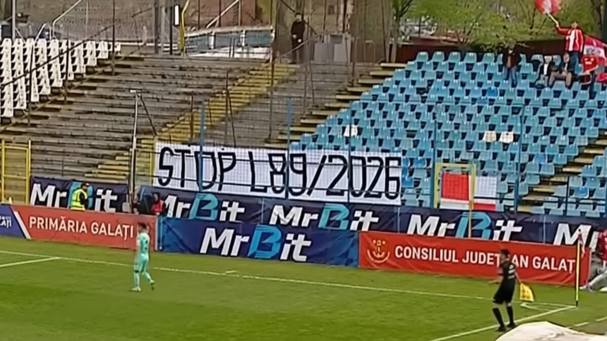 Protest total la Oțelul – UTA împotriva noii legi 89/2026 a suporterilor