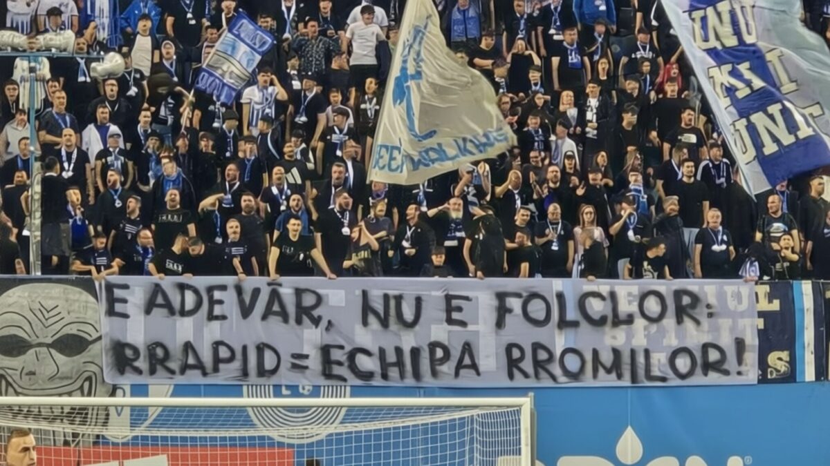 Rasism pe Ion Oblemenco – oltenii au afișat 4 bannere oribile la meciul cu Rapid