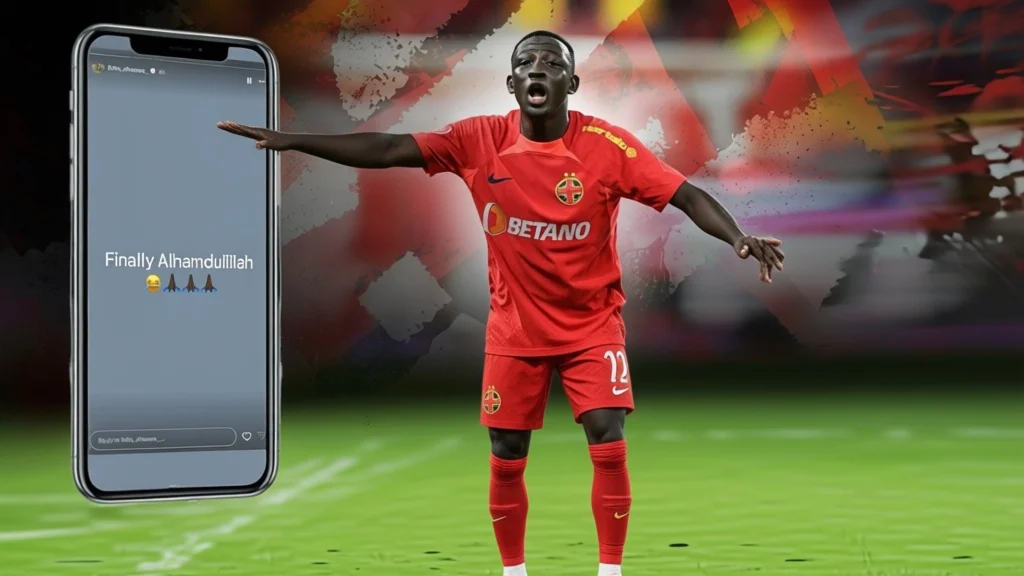 Baba Alhassan explica mesajul postat dupa plecarea de la FCSB. Mijlocasul rateaza barajul cu Dinamo