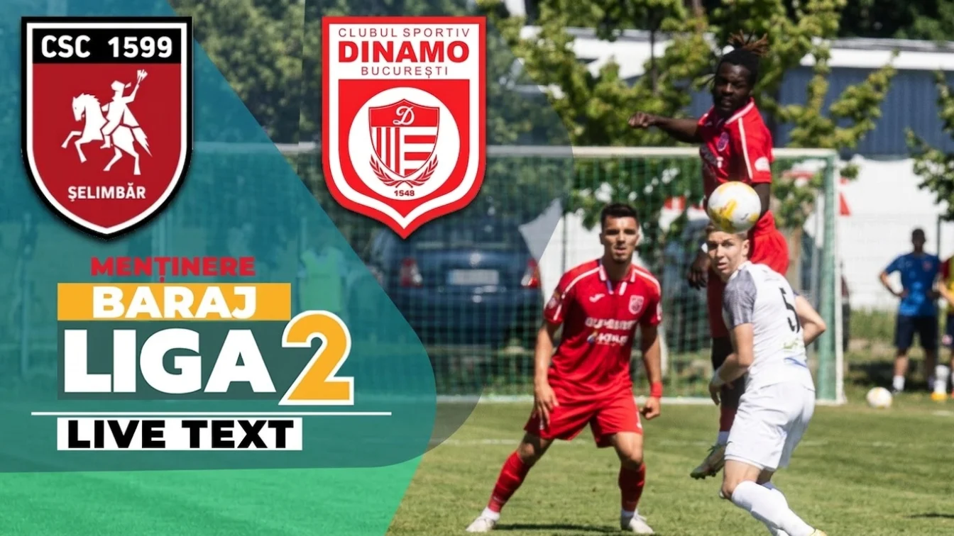 CSC Selimbar și CS Dinamo joaca meciul decisiv pentru Liga 2. Returul barajului începe la ora 11