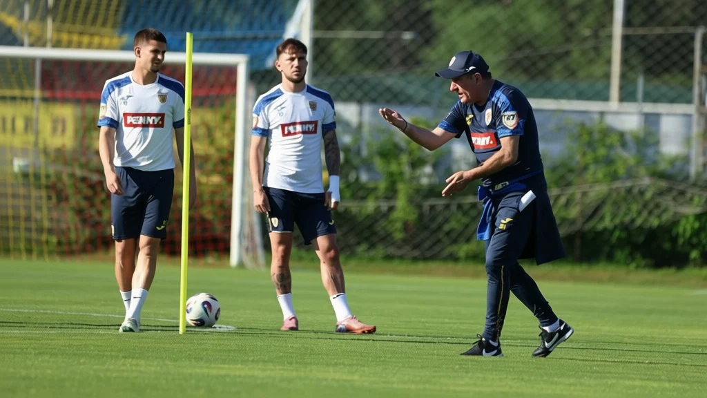 Gică Hagi le-a ținut prima ședință fotbaliștilor României în vestiar: „Asta ne-a cerut”