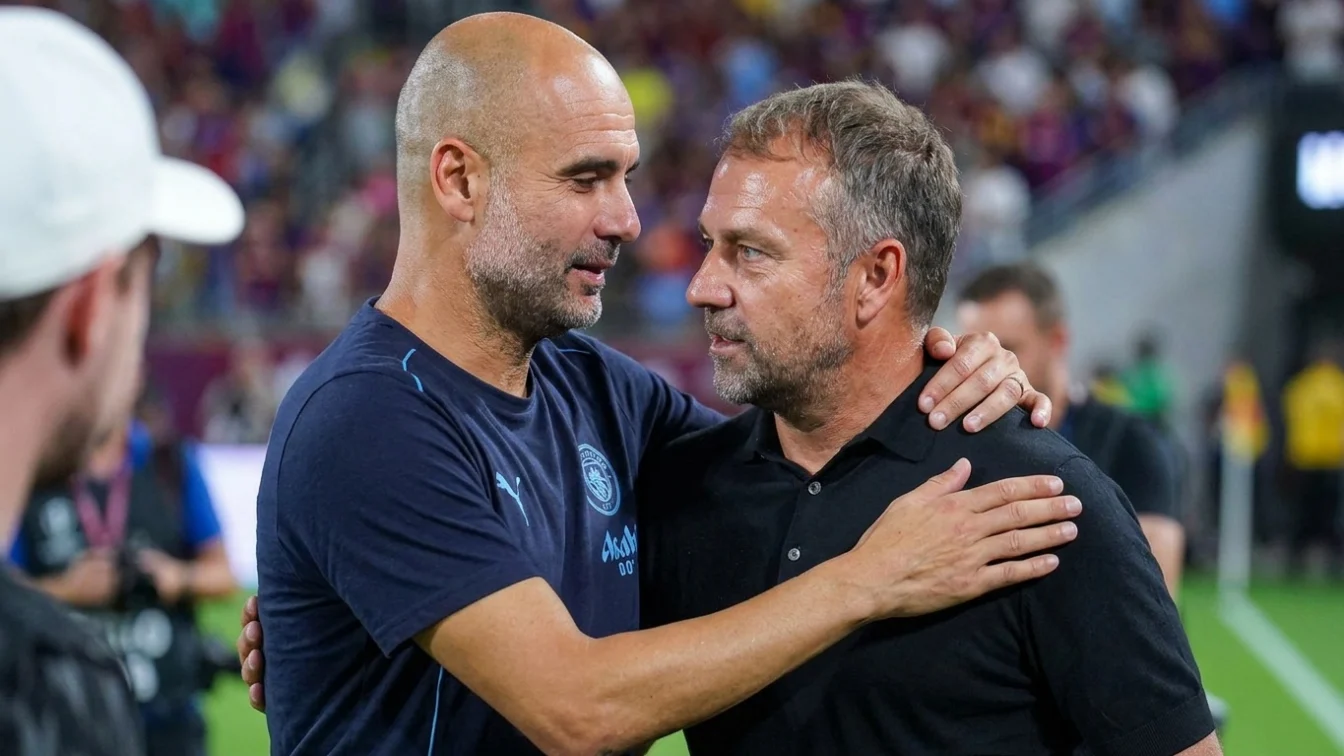 Manchester City anunta plecarea lui Pep Guardiola în 2026. Hansi Flick reactioneaza la decizie
