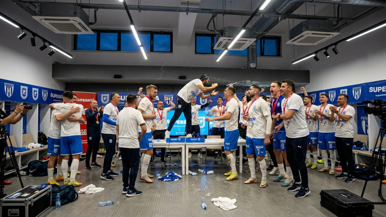 Universitatea Craiova. U Cluj 5-0. Oltenii castiga titlul în Superliga dupa 35 de ani