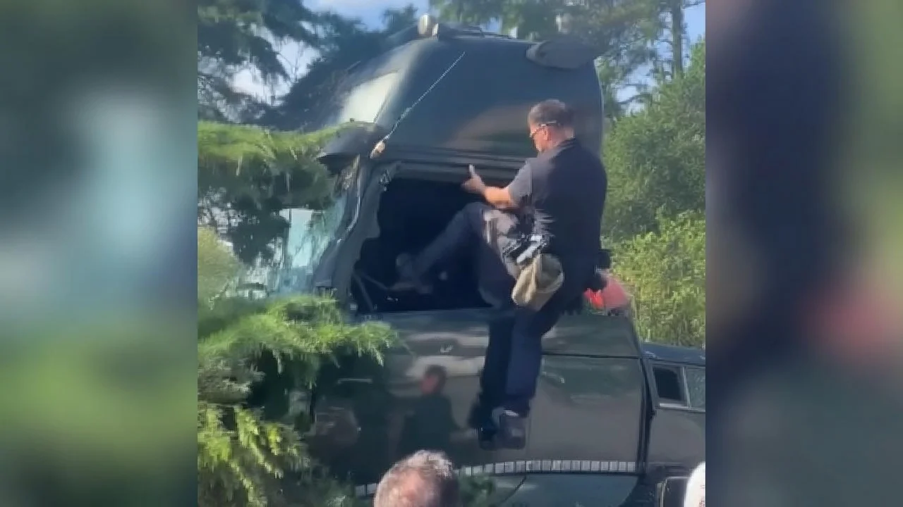 Poliția Locală Constanța explică intervenția în cazul șoferului de TIR: „L-am imobilizat ca să prevenim o tragedie”